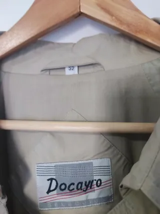 Gabardina Docayro Beige Talla 52
