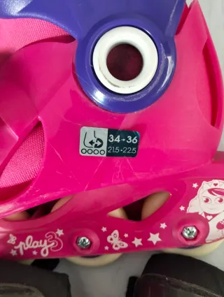 Patines Oxelo niña/niño T. 34-36 + Protecciones.