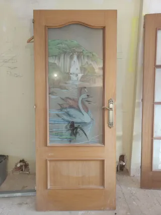 6 Puertas Madera Maciza Sin Marco