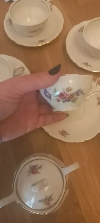 Servizio caffè porcellana Schirnding floreale