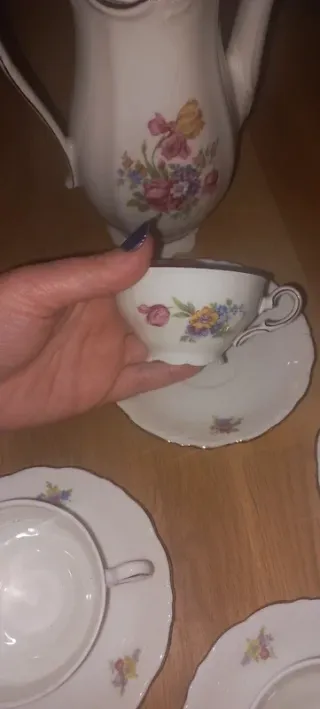 Servizio caffè porcellana Schirnding floreale