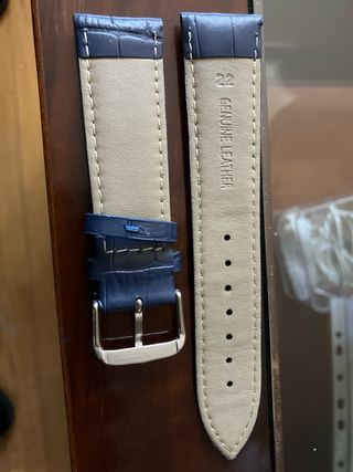 Correa de piel para reloj 22 mm