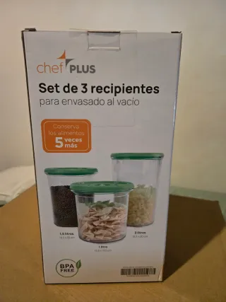 Chef Plus Envasadora al Vacío + Recipientes