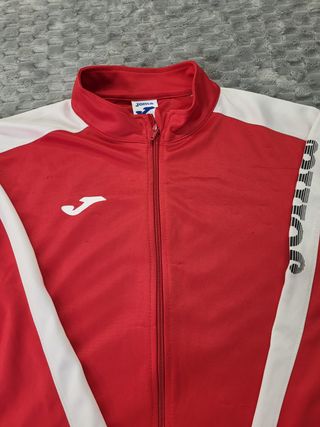 Chaqueta Deportiva Joma Roja y Blanca Talla L