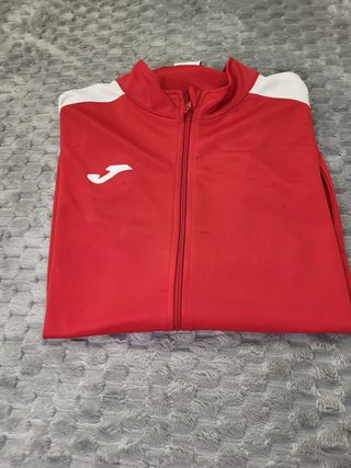 Chaqueta Deportiva Joma Roja y Blanca Talla L