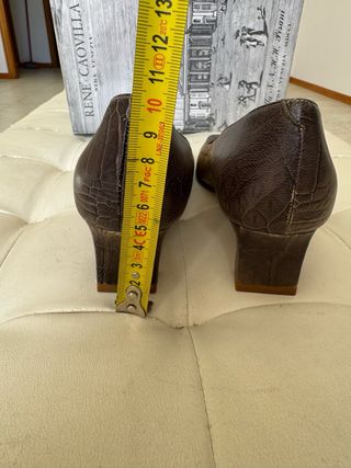 Décolleté René Caovilla donna beige/marrone