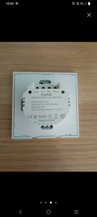 Interruptor táctil sin contacto SDB