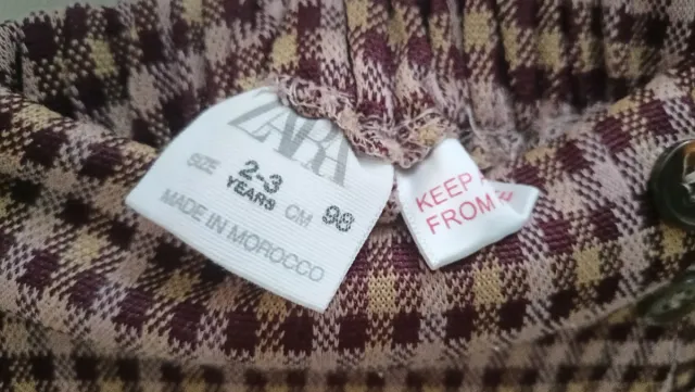 Falda pantalón Zara cuadros