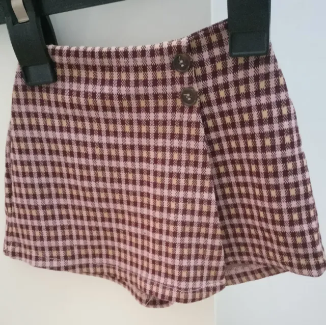 Falda pantalón Zara cuadros