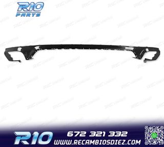 DIFUSOR AUDI Q8 19-23 LOOK SQ8 NEGRO + COLAS ESCAPE CROMO