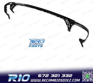 DIFUSOR AUDI Q8 19-23 LOOK SQ8 NEGRO + COLAS ESCAPE CROMO