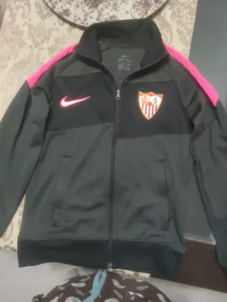 Sudadera Sevilla FC Nike Dri-Fit Negra y Rosa
