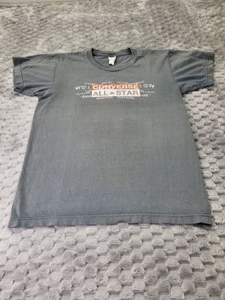 Camiseta Vintage Converse All Star Gris Talla M