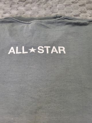 Camiseta Vintage Converse All Star Gris Talla M