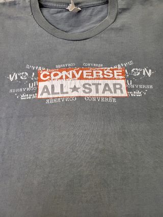 Camiseta Vintage Converse All Star Gris Talla M
