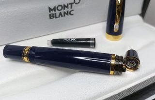 Montblanc Boheme Penna Blu Pennino Retrattile