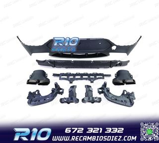 DIFUSOR MERCEDES GLC C253 COUPE 16-19 LOOK GLC63 + COLAS ESC
