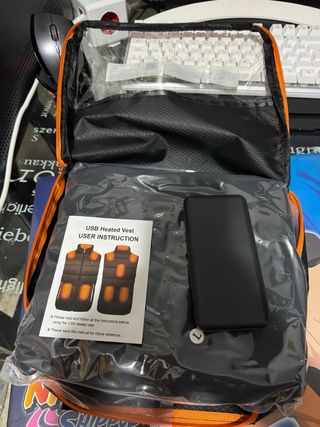 Chaleco con calefactores