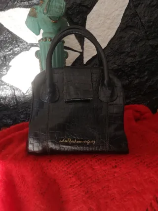Bolso Piel Adolfo Dominguez Negro