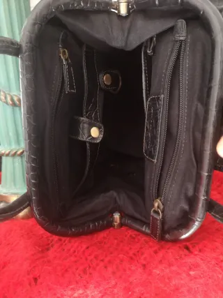 Bolso Piel Adolfo Dominguez Negro