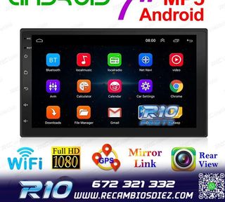 RADIO 9" GPS ANDROID 13 2DIN TÁCTIL BLUETOOTH USB SD