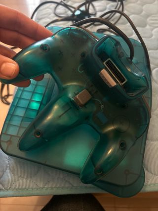 Nintendo 64 Azul Transparente + Mando + Juego NBA