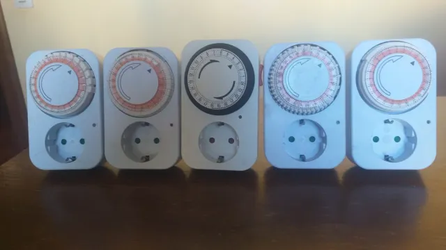 5 Temporizadores Mecânicos 24h