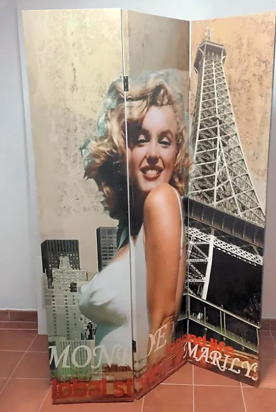 Biombo Marilyn Monroe Torre Eiffel