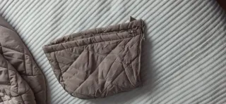 Chaquetón acolchado beige señora