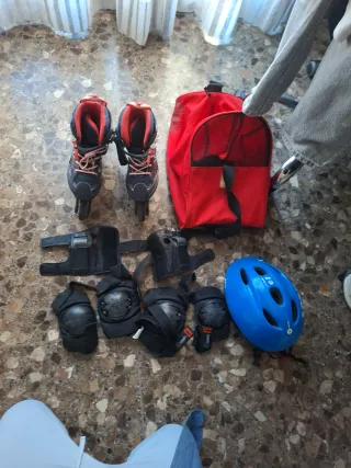Patines en línea Talla 36-38 + Accesorios