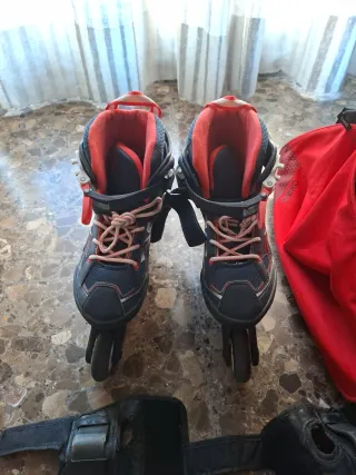 Patines en línea Talla 36-38 + Accesorios