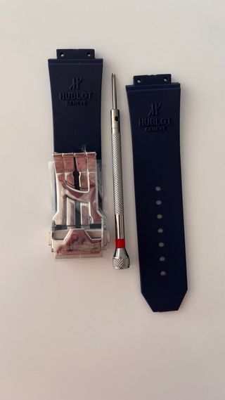 Correa Hublot Azul Original + Herramienta