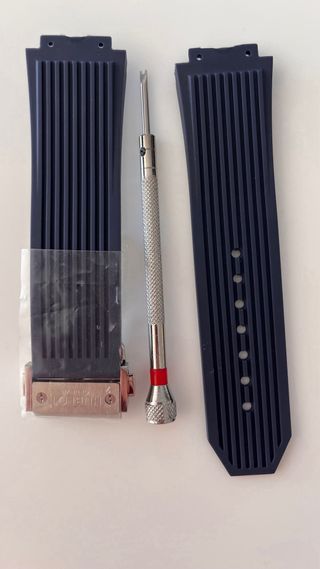 Correa Hublot Azul Original + Herramienta