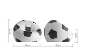 Puff Balón Piel Sintética