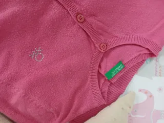 Conjunto Benetton Falda, Blusa y Chaqueta T. 6-7