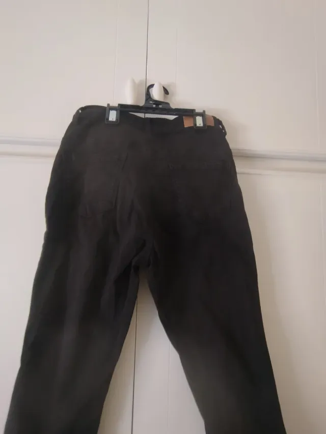 Pantalones vaqueros flare negros talla 38