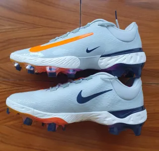 Nike Alpha Huarache Elite 4 Tacos Grises Naranja