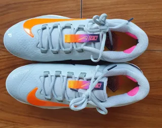 Nike Alpha Huarache Elite 4 Tacos Grises Naranja