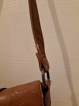 Borsa a tracolla/messenger marrone