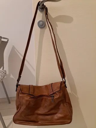 Borsa a tracolla/messenger marrone