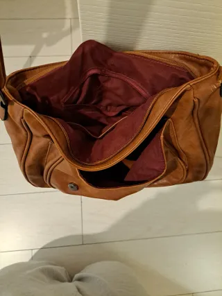 Borsa a tracolla/messenger marrone