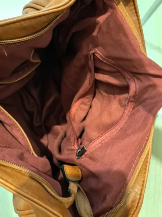 Borsa a tracolla/messenger marrone