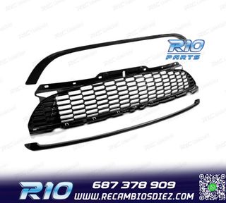 PARRILLA MINI COOPER R56 R57 R55 10-15 LOOK JCW NEGRO BRILLO