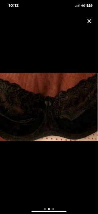 2 Sujetadores 85D Negro Encaje