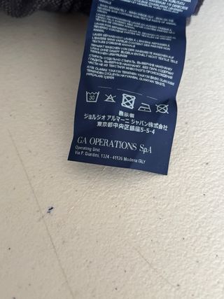 Pantalón Armani Jeans Negro Talla