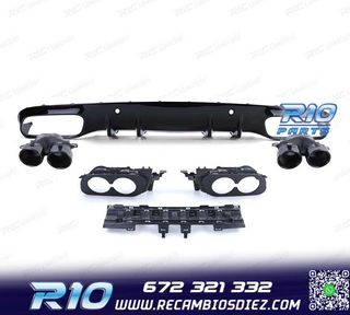 DIFUSOR MERCEDES CLASE C C205 COUPE 14-18 LOOK AMG PDC + COL