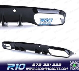 DIFUSOR MERCEDES CLASE C C205 COUPE 14-18 LOOK AMG PDC + COL