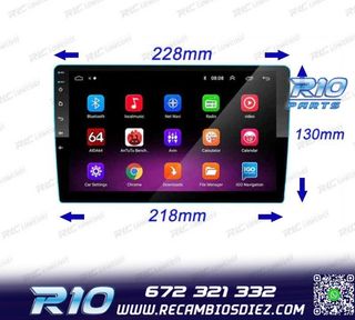 RADIO 9" GPS ANDROID 13 QUAD CORE 64GB ROM