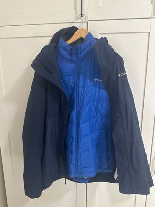 Chaqueta 2 en 1 Columbia Omni-Tech Azul.
