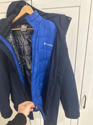 Chaqueta 2 en 1 Columbia Omni-Tech Azul.